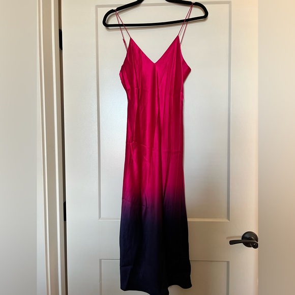 Cami NYC Ombre Silk Midi Slip Dress - Picture 1 of 9